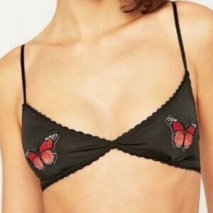 Urban outfitters  Butterfly Applique Out from Under Bra black S